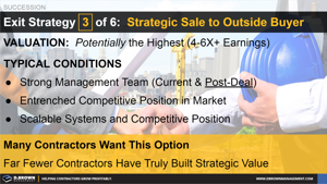 Contractor Exit Strategy 3 of 6: Strategic Sale to an Outside Buyer Thumbnail