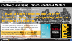 Effectively Leveraging Trainers, Coaches, and Mentors Thumbnail