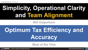 Operational Clarity Over Optimum Tax Efficiency Thumbnail