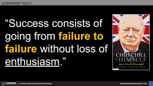 Winston Churchill - Success, Failure and Enthusiasm Thumbnail