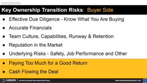 Ownership Transition - Key Buyer Risks Thumbnail