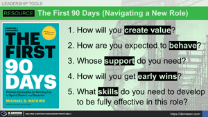 Resource - The First 90 Days (Navigating Job Role Transitions Effectively) Thumbnail
