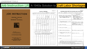 Job Instruction (JI): A 1940s Solution to the Craft Labor Shortage Thumbnail