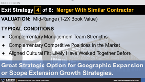Contractor Exit Strategy 4 of 6: Merger with a Similar Contractor Thumbnail