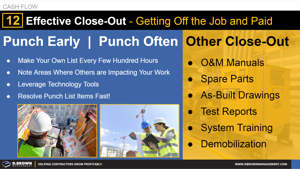 Cash Flow Tip 12 - Rapid Close-Out = Good Cash Flow Thumbnail